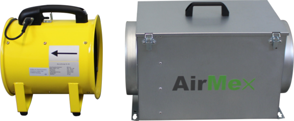 Set: Bau-Ventilator / Bau-Luftreiniger BL 250 + Filterbox, inkl. Filter