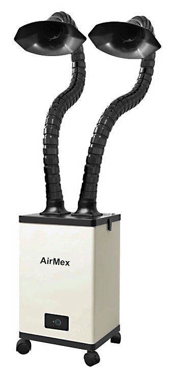 Set: Lötrauchabsaugung / Kompaktabsaugung AirMex AM 03 + 2 Arme