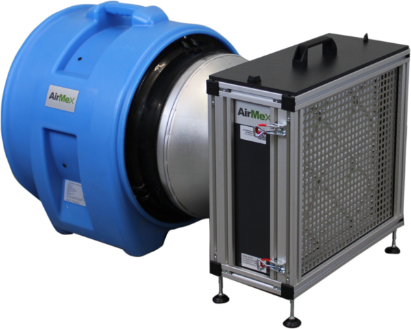 Set: Bau-Luftreiniger / Industrie-Luftreiniger BL 600 + Filterbox 3 (Gase-/Gerüche-Filterpaket)