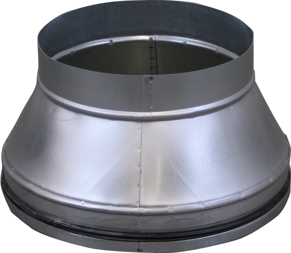 Ersatz-Metallreduzierung Ø 400 mm auf Ø 280 mm (BL 600 Bau-Luftreiniger / Industrie-Luftreiniger)