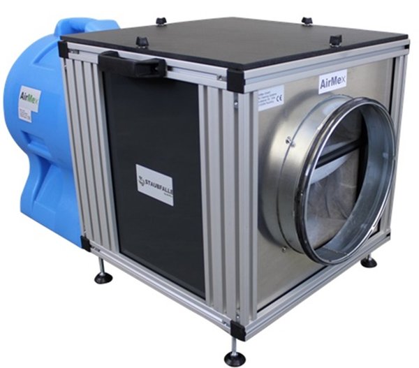 Set: Bau-Luftreiniger / Industrie-Luftreiniger BL 400 + Filterbox 4 (Große Mengen Staub)
